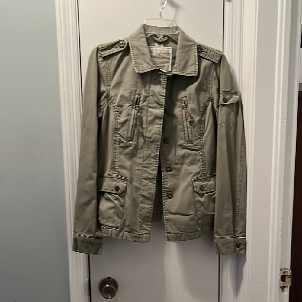 American Eagle Outfitters Green Utility Jacket